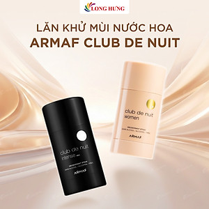 Lăn khử mùi nước hoa Armaf Club de Nuit (75ml) - Hàng chính hãng