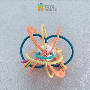 Đồ chơi bóng vòng nhựa mềm kết hợp gặm nướu cho bé ToysHouse 822-86