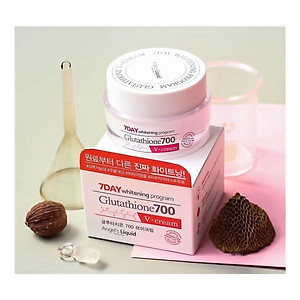 Kem Dưỡng Trắng Da Cấp Ẩm Đa Tầng Angel's Liquid 7 Day Whitening Program Glutathione 700 V-Cream 50ml