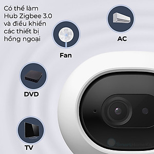 Camera Aqara G3 bản quốc tế, 2K, AI Tracking, hỗ trợ Apple HomeKit, tích hợp Hub Zigbee - Hàng Chính Hãng,