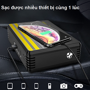 Bộ kích điện kiêm bơm lốp ô tô và sạc dự phòng Goodyear GY-5296 - Hàng nhập khẩu