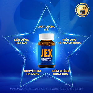 [Tặng Hộp 15v] Combo 2 Hộp 60v - Viên Uống Giảm Đau Xương Khớp JEX Ecogreen Tái Tạo Sụn Khớp
