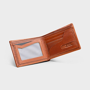 Ví nam da bò Lata ( Thời trang nam - Ví da thật LVN84 )