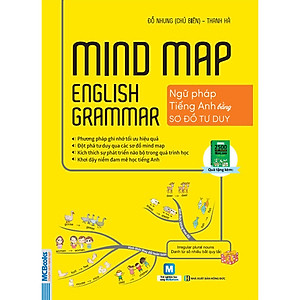 Mindmap English Grammar - Ngữ Pháp Tiếng Anh Bằng Sơ Đồ Tư Duy ( tải APP MCBOOKS để trải nghiệm hệ sinh thái MCPlatform và nhận quà tặng ) tặng thêm bookmark