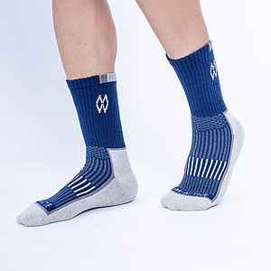 Hộp 5 đôi tất thể thao đá bóng, tennis, cầu lông, chạy bộ chống trơn trượt sợi cotton MRM Manlywear - CB5TTTCDMM