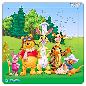 05 bộ tranh xếp hình 20 mảnh size 17x17cm – đồ chơi trí tuệ cho bé từ 2 tuổi – Combo Hoạt hình 3