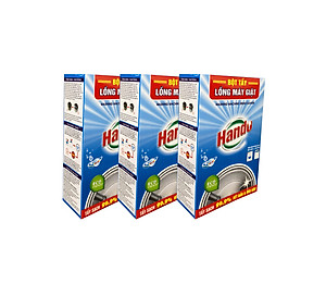 Combo 2 hộp 4 gói x100g bột tẩy lồng máy giặt Hando