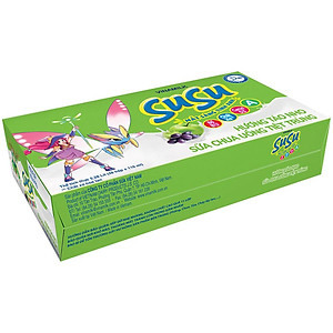 Sữa chua uống hương táo nho Vinamilk Susu - Thùng 48 hộp 110ml.