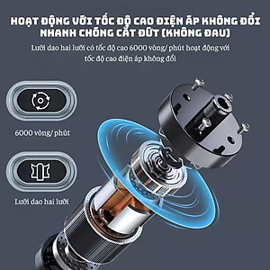 Máy cắt tỉa lông mũi chuyên nghiệp pin sạc chống nước MÀU ĐEN hoàn hảo cho vẻ ngoài của bạn