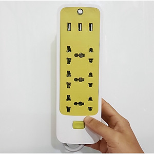 Ổ Điện Đa Năng Chống Giật 3 Cổng USB và 6 Ổ Cắm Thông Minh- Tiện Lợi-An Toàn- Hàng Loại 1-Chính Hãng MINIINN
