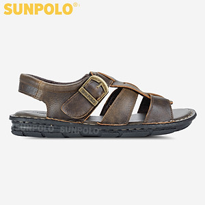 Giày Sandal Nam Da Bò Cao Cấp SUNPOLO SUSDA1
