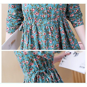 ĐẦM BẦU VÁY BẦU BÔNG CÔNG SỞ SƠ MI ,3 MÀU