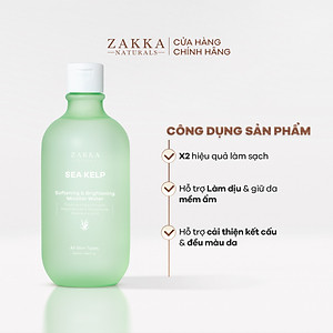 Nước Tẩy Trang Tảo Biển Sạch Mềm Mịn và Hỗ Trợ Sáng Da 500ml