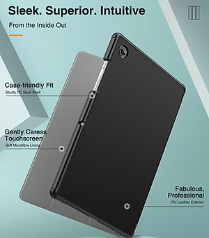 Bao da chống sốc cho Samsung Galaxy Tab A8 10.5 inch 2022 (SM-X200 / X205 / X207) hiệu HOTCASE thiết kế siêu mỏng hỗ trợ Smartsleep, gập nhiều tư thế, mặt da siêu mịn - hàng nhập khẩu