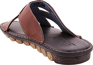 Dép Nam Quai Ngang Huy Hoàng HT7137 - Nâu