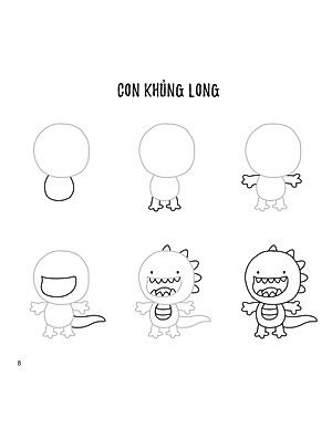 Sách Draw Kawaii In 5 Simple Steps - Vẽ Theo Phong Cách Kawaii Với 5 Bước Đơn Giản