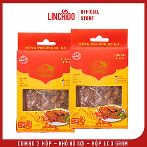 Combo 3 Hộp - Khô Bò Sợi - Tùng Phương Du Ký - Hộp 100 Gram