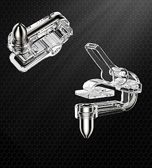 Bộ gamepad nút chơi game bắn súng hiệu Rock Shooting Game Control cho iPad và máy tính bảng thao tác cực nhạy, tương thích với các dòng game PUBG, Call Of Duty, Haflife, .... - hàng nhập khẩu