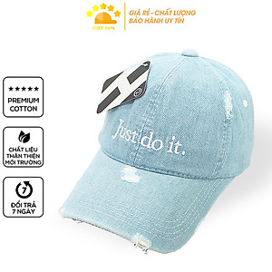 Mũ Lưỡi Trai Nón Lưỡi Trai Nón Kết Nam Nữ Jeans Just Do It Vải Denim