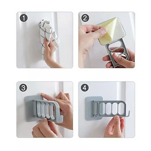 Combo 2 Móc Treo Đồ Dán Tường Móc Dán Tường Xếp Gọn