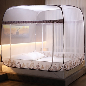 Màn chụp, mùng chụp đỉnh vuông chân viền cao cấp Một Cửa, có thể gấp gọn, dễ dịch chuyển, mang đi hay cất giữ - Hàng chính hãng (Giao màu viền ngẫu nhiên)