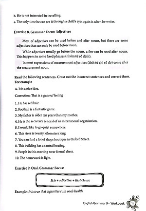 English Grammar - Ngữ Pháp Tiếng Anh 9 (Sách Bài Tập)