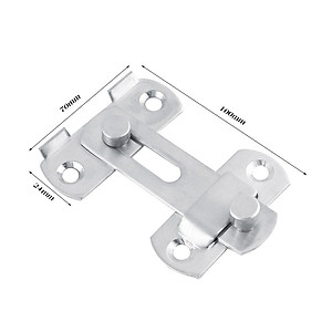Chốt khóa cài cửa an toàn chất liệu thép không gỉ cao cấp tiện dụng  (10x7cm)
