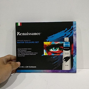 Bộ Bút Chì Màu Nước Renaissance 12ml (24 Màu)