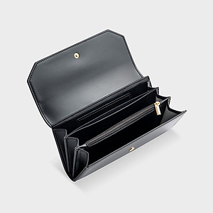 Ví Yuumy ( Thời trang nữ nắp gập kiểu cầm tay dáng dài - Ví da Seasand YV76 )