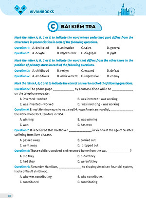 Sách Bài tập tiếng Anh lớp 12 Global Success, 4 kỹ năng (Có đáp án) – Tập 1– ThS Lê Vy Vivian