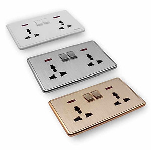 CÔNG TẮC Ổ CẮM ĐÔI 04069 AKKO STAR   - HÀNG CHÍNH HÃNG