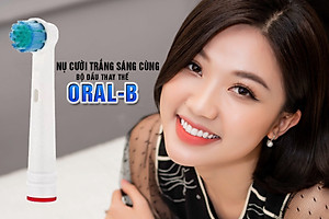 Cho máy Oral B Braun, bộ 4 Đầu Bàn Chải đánh răng điện thay thế MIHOCO EB28-P New Sensitive, làm sạch răng, cho nướu nhạy cảm, BỊ VIÊM