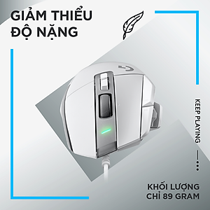 Chuột game có dây Logitech G502 X  – switch LIGHTFORCE hybrid, Cảm biến Hero 25K, 13 nút macro, tương thích Windows/Mac OS - Hàng chính hãng