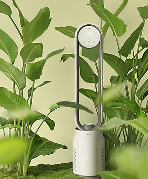 Quạt Không Cánh Xiaomi Keheal A4 Pro Bản Tiếng Việt Diệt Khuẩn UV Kiêm Lọc Không Khí - Hàng Nhập Khẩu