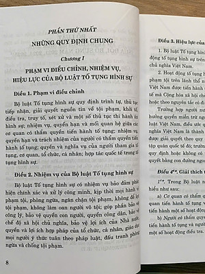 Sách Bộ Luật Tố Tụng Hình Sự (Hiện Hành)