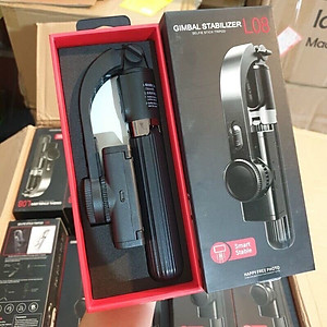 Gậy Chống Rung Gimbal Stabilizer L08 - Có 3 Chân Đỡ - Nút Bấm Bluetooh Hàng Cao Cấp - Hàng Nhập Khẩu