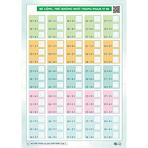 Để Giỏi Toán Con Phải Giỏi Tính 1 - Dành cho học sinh lớp 1 (1 cuốn) - Bản Quyền