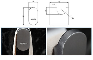 Móc treo áo đơn Moen