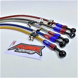 Dây dầu màu trước sau độ xe máy dáng thể thao siêu bền đẹp lắp các loại xe