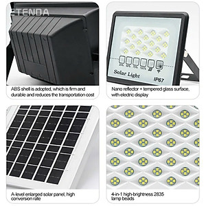 Đèn năng lượng mặt trời chóng chói 50W, 100W, 200W ( vỏ nhựa )