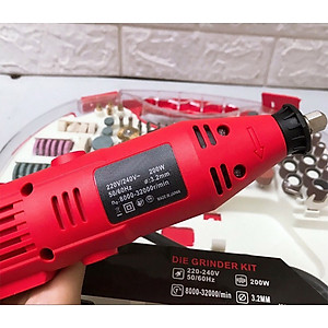 Bộ Máy Khoan Mài Cắt Khắc Kèm Phụ Kiện Mini ABG 100 Chi Tiết Với Thiết Kế Nhỏ Gọn Trọng Lượng Nhẹ Dễ Dàng Mang Theo Sử Dụng Với Các Ngành Hạt Nhân Khắc, Chạm Khắc Gỗ, Mài Tấm Nhôm, Tấm Đồng Mỏng, Bảng Nhựa, Bảng Mạch In, Dính – Hàng Chính Hãng