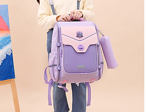 Balo học sinh tiểu học lớp 3 - 6 siêu nhẹ chống gù chống nước cao cấp phong cách mới