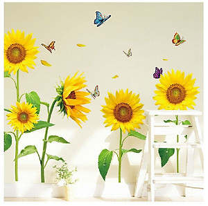 Decal dán tường Hoa hướng dương AmyShop DH026