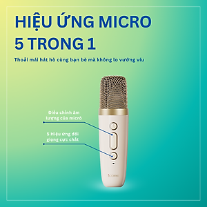 Bộ Loa Karaoke mini Bluetooth iCore ISM59 kèm 01 Micro - Hàng Chính Hãng