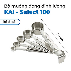 Bộ Muỗng Đong Định Lượng KAI Nhật Bản - Select 100 - Bộ 4 Cái/5 Cái