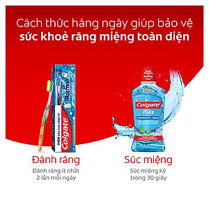 Bộ 4 Kem đánh răng Colgate bạc hà the mát Maxfresh 225g/tuýp tặng bàn chải đánh răng lông mềm