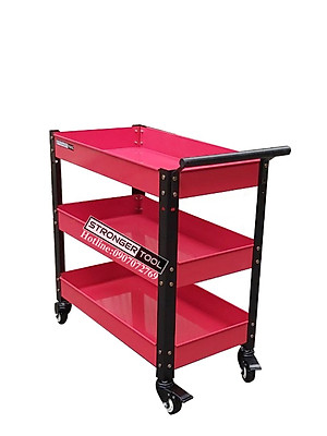 XE ĐẨY DỤNG CỤ 3 NGĂN dùng cho gagare, tiệm sửa xe, tiệm rửa xe, xưởng, gia đình