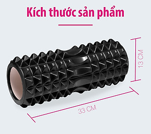 BG Con Lăn Massage Ống Lăn Dãn Cơ Foam Roller  Tập Gym, Yoga, Thể Hình,Đai Đeo Huấn Luyện Tập Đá Bóng,Thang dây tập luyện thể thao thể lực và tốc độ(hàng nhập khẩu)