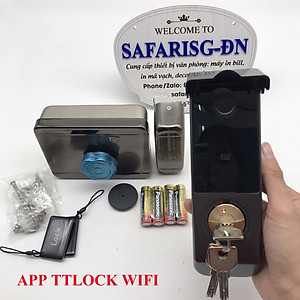 KHÓA THẺ TỪ - VÂN TAY 1 MẶT SAFARISG KC-01, DÙNG APP QUẢN LÝ NGƯỜI DÙNG TRÊN  ĐIỆN THOẠI - BLUETOOTH / WIFI ( TÙY CHON) - HÀNG NHẬP KHẨU