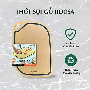 Thớt sạch sợi gỗ tự nhiên JIDOSA JD3830, an toàn, chống trầy xước , chống cong vênh dùng được trong máy rửa chén đa năng
